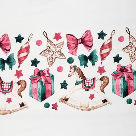 Komplet pościeli świątecznej Ribeno, 220 x 200 cm, Biały