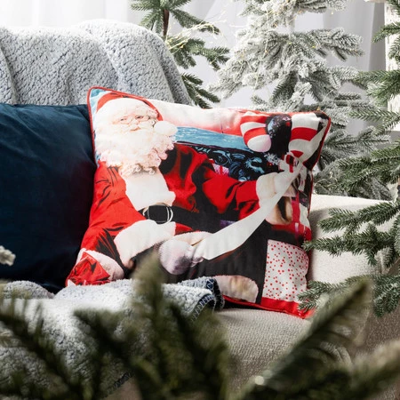 POSZEWKA ŚWIATECZNA 132 45 X 45 CM CZERWONY