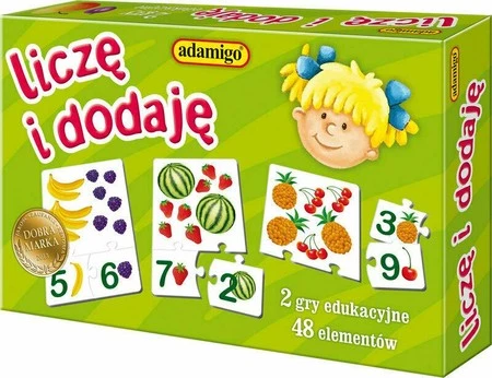 Liczę i dodaję układanka edukacyjna ADAMIGO