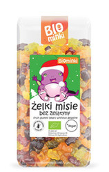 ŻELKI (MISIE) BEZ ŻELATYNY BEZGLUTENOWE BIO 500 g - BIOMINKI (EDYCJA ŚWIĄTECZNA)