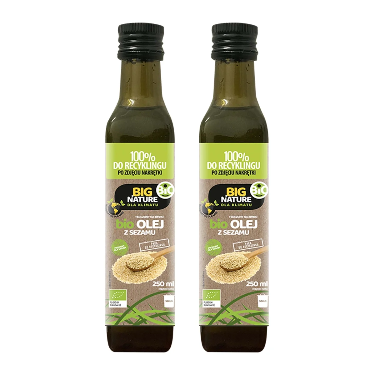 Zestaw 2x Big Nature Olej sezamowy 250 ml BIO - Nabea.pl