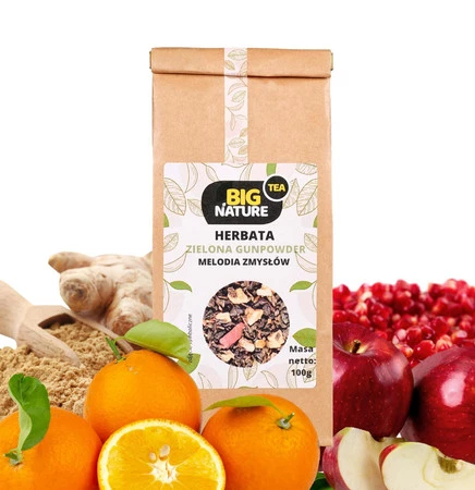 Herbata zielona GUNPOWDER MELODIA ZMYSŁÓW 100g
