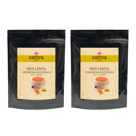 Zestaw: 2x Sattva Czerwona soczewica 1kg