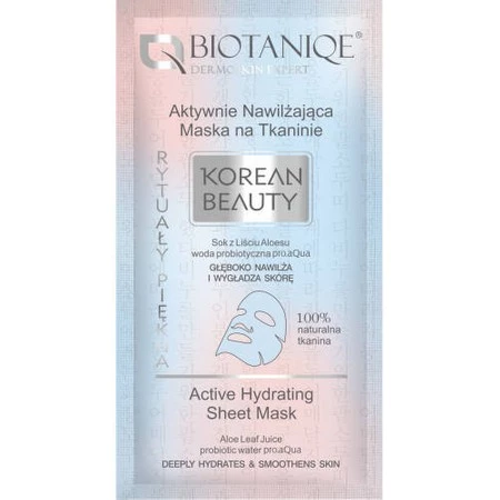 Biotaniqe - Korean Beauty, Aktywnie Nawilżająca Maska na Tkaninie 15 ml