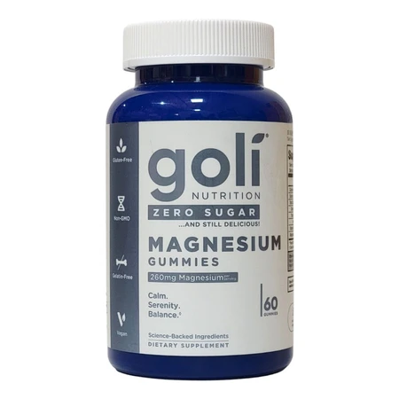 GOLI NUTRITION Zero Sugar Magnesium - Magnez - żelki bez cukru (60 żelek)