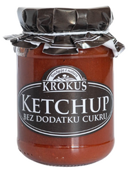 KROKUS KETCHUP BEZ DODATKU CUKRÓW BEZGLUTENOWY 180 g