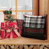 POSZEWKA ŚWIATECZNA SANTA02 45 X 45 CM CZARNY