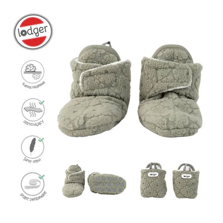 Lodger Polarowe buciki kapcie z antypoślizgową podeszwą szałwiowe Fleece Elm 6-12 m