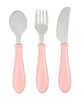 Beaba, Sztućce ze stali nierdzewnej 12 m+ Old Pink