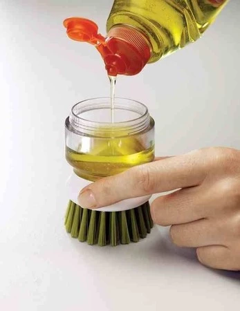 JJ - Szczotka do mycia naczyń z pompką Palm Scrub™