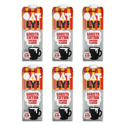 Zestaw: 6x Oatly Napój Owsiany Barista Editiono Smaku Popcornu 1L