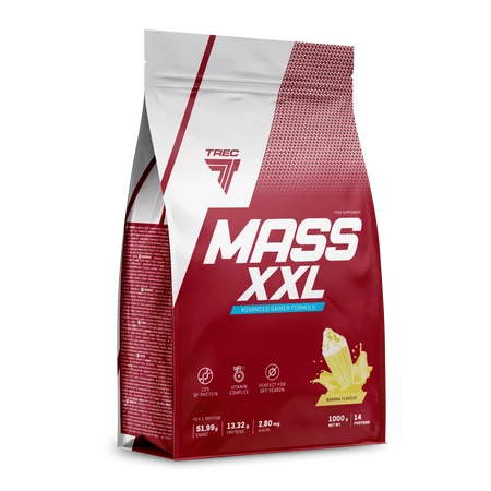 Trec Mass XXL odżywka białkowa Gainer 1000g smak Vanilla