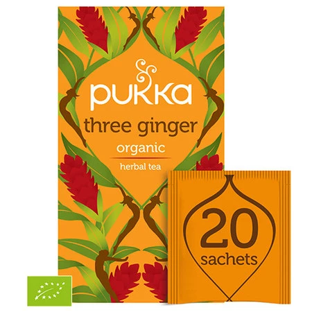 Pukka — Three Ginger, organiczna herbata — x20
