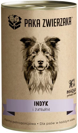 PAKA ZWIERZAKA Indyk i Żurawina 400g