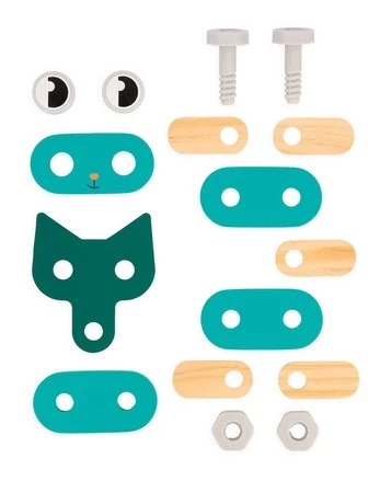 Janod Drewniane zwierzątka do składania Brico'Kids 3+