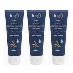 Zestaw: 3x Hagi Men Ahoj Kapitanie, Prebiotyczny krem do rąk nawilżająco-ochronny, 50 ml
