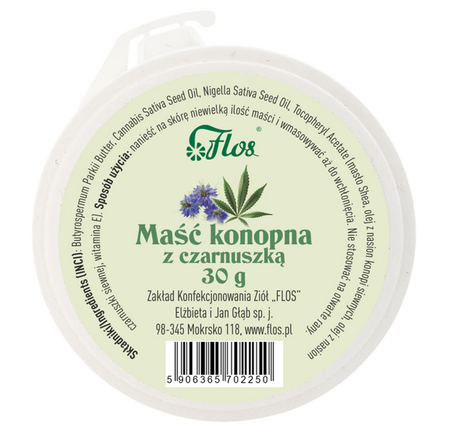 Maść konopna z czarnuszką 30g FLOS