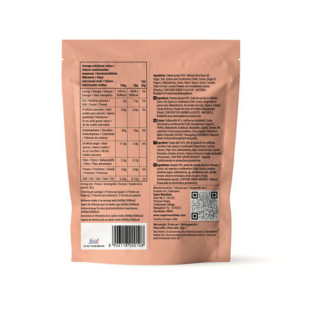 Super Munchies Chipsy Z Batatów Tandoori 60g