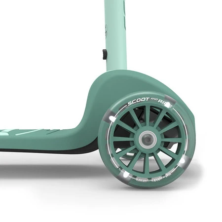 SCOOTANDRIDE Highwaykick 3S Hulajnoga z systemem sterowania 2w1 i kółkami LED składana 3+ Forest