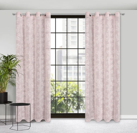 ZASŁONA GOTOWA AMBER 140 X 250 CM RÓŻOWY