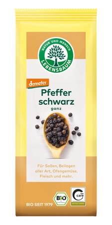 PIEPRZ CZARNY ZIARNISTY DEMETER BIO 50 g - LEBENSBAUM