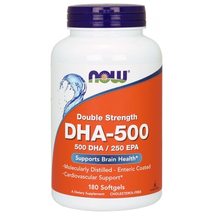 DHA - 500 DHA 250 EPA Kwas dokozaheksaenowy 500 mg (180 kaps.)