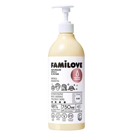 Yope - Familove naturalne mydło w płynie Kwitnąca Bergamotka 750ml