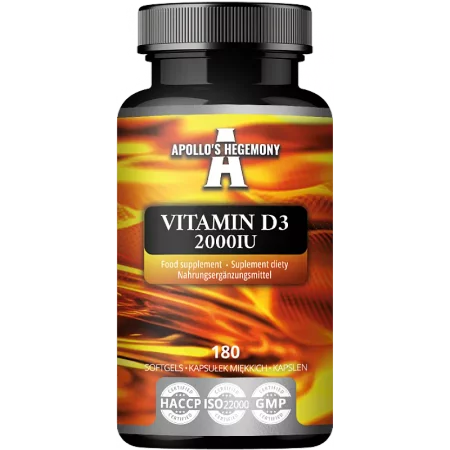 APOLLO'S HEGEMONY Vitamin D3 2000 IU 180 kaps.
