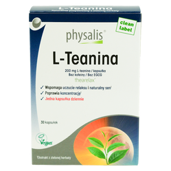 Physalis L-Teanina Thearelax® 200 mg 30 kaps.