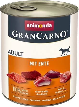 ANIMONDA Grancarno ADULT Wieprzowina i Kaczka 800g