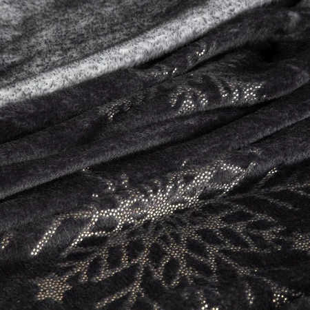 Koc świąteczny 150x200 cm bordowo-złoty