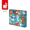 Janod Puzzle sensoryczne 20 elementów Leśne zwierzęta