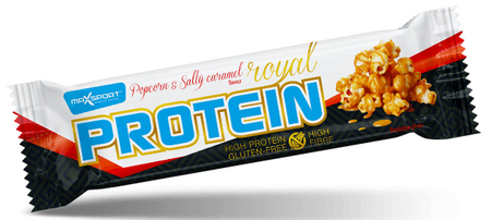 Maxsport Baton Proteinowy O Smaku Słonego Karmelu I Popcornu W Polewie Karmelowej Bezglutenowy 60g