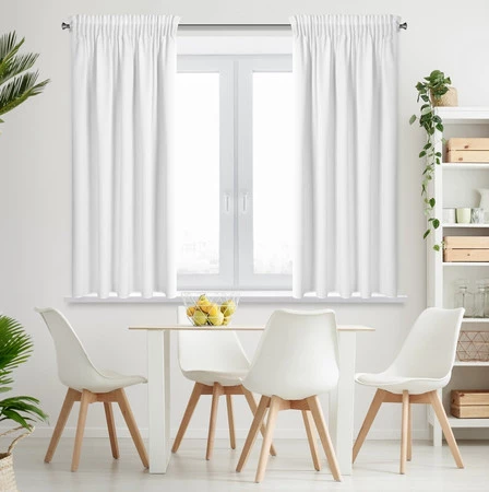 ZASŁONA GOTOWA RITA NA TAŚMIE 140 X 175 CM BIAŁY