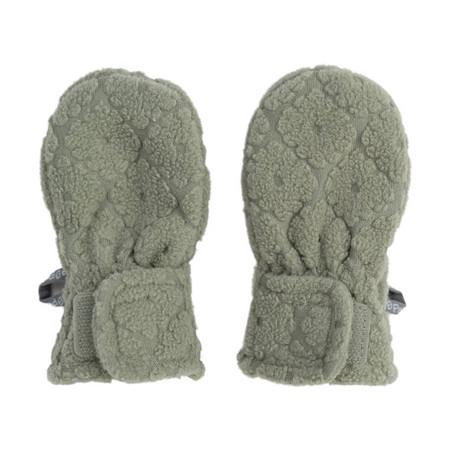 Lodger Polarowe rękawiczki niemowlęce szałwiowe Fleece Elm 0-12 m
