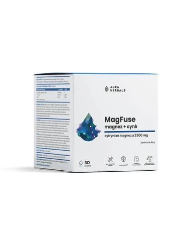 Aura Herbals MagFuse magnez cynk 30 saszetek