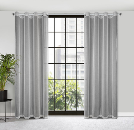 FIRANA GOTOWA NOELIA 140 X 250 CM SREBRNY