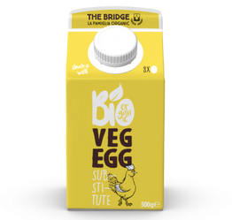 THE BRIDGE ROŚLINNY ZAMIENNIK 8 JAJ W PŁYNIE BEZGLUTENOWY BIO 500 g