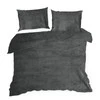 Komplet pościeli Flano 2, 220 x 200 cm, Stalowy
