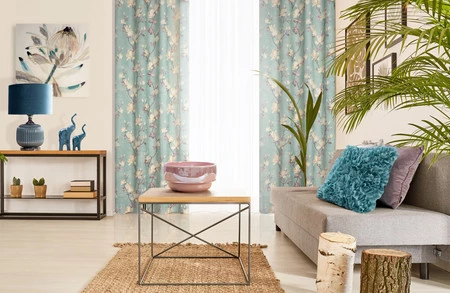 ZASŁONA GOTOWA LUNA 140 X 250 CM MIĘTOWY