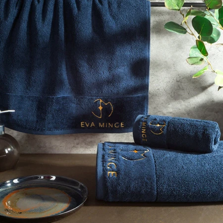 Komplet Ręczników Gaja 46 x 36 x 7 cm, Granatowy