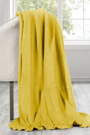 KOC DOLLY 150 X 200 CM MUSZTARDOWY