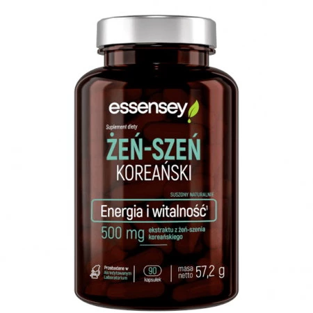 Essensey Żeń-szeń koreański, energia i witalność - 90 kaps
