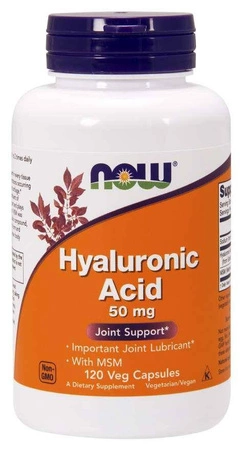 Hyauluronic Acid with MSM - Kwas Hialuronowy 50 mg + MSM 450 mg (120 kaps.)