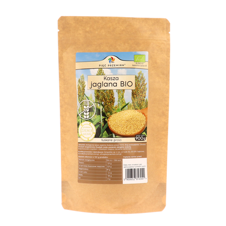 Pięć Przemian Kasza jaglana BIO bezglutenowa 900 g