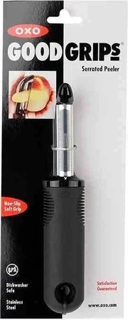 OXO-Obieraczka ząbkowana prosta, czarna, Good Grip