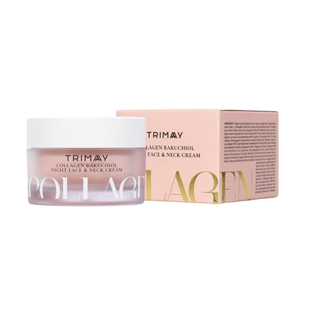 Trimay Krem na noc do twarzy i szyi z kolagenem i bakuchiolem 50ml