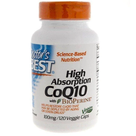 Koenzym Q10 100 mg i Piperyna BioPerine - Vegan (120 kaps.)