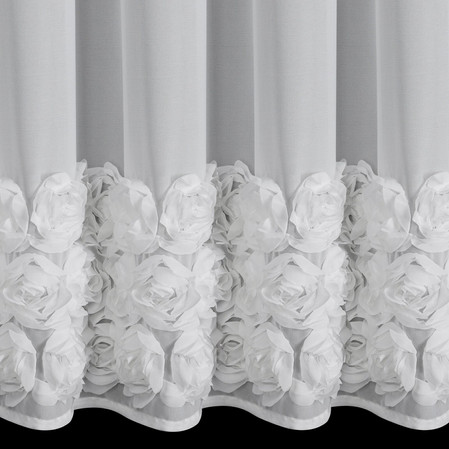 Firanki MH/Z/ROSES/8/B 400X160 PRZELOTKI SZYFON