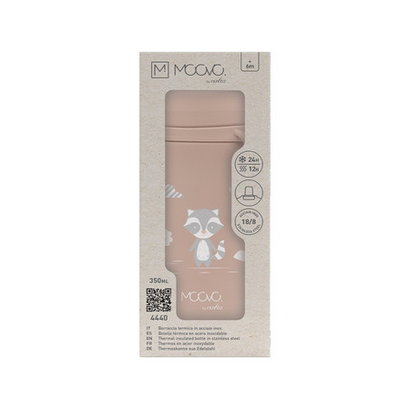 Nuvita, Bidon termiczny z ustnikiem English Rose, 350 ml